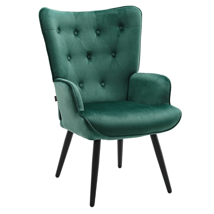 Ethelsville Velvet Tufted Armchair