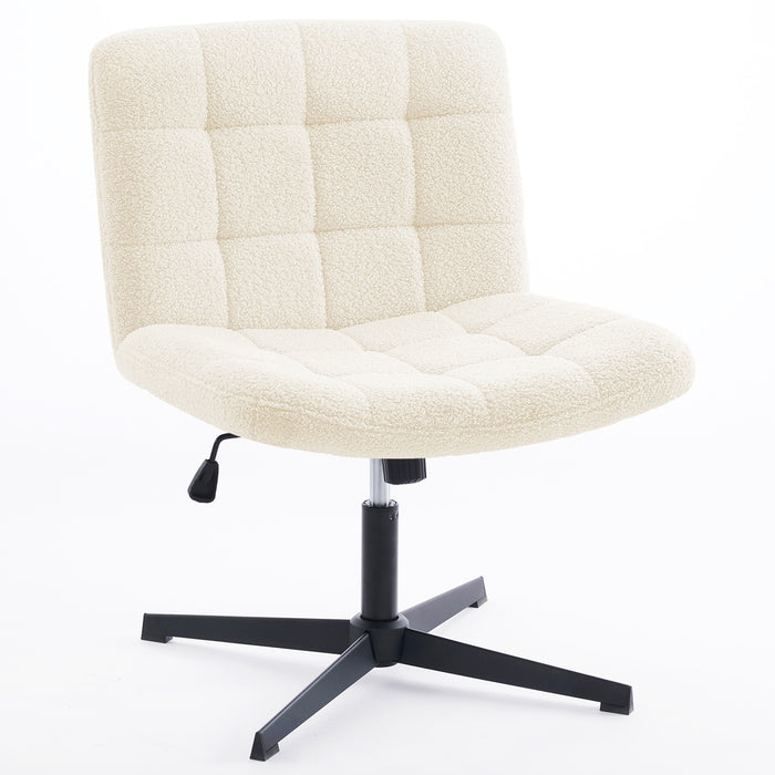 Yumaira Ergonomic Task Chair in Faux Teddy Sherpa