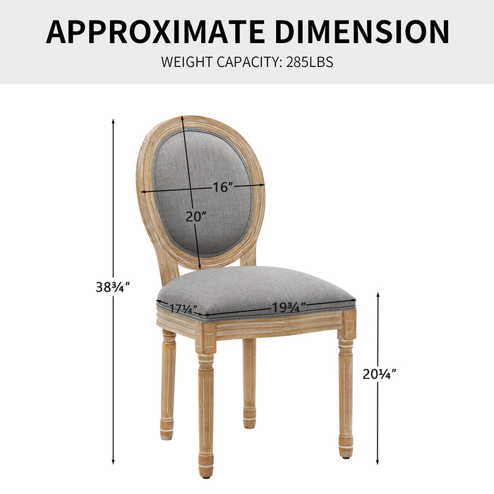 Lynn King Louis Back Side Chair Set of 2