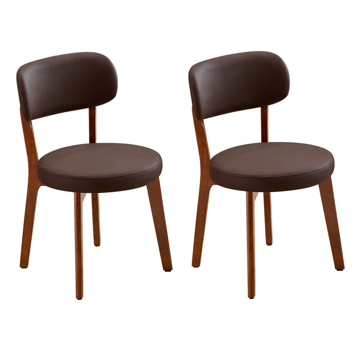 Dining Chair Set of 2, SOLID WOOD