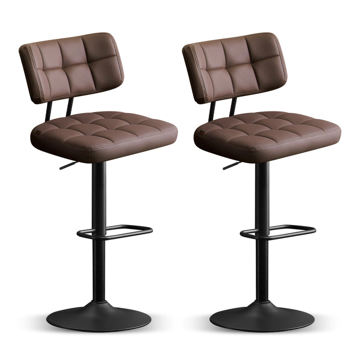 Swivel Bar Stools Set of 2 Independent backrest