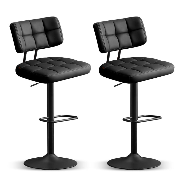 Swivel Bar Stools Set of 2 Independent backrest