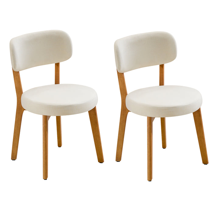 Dining Chair Set of 2, SOLID WOOD