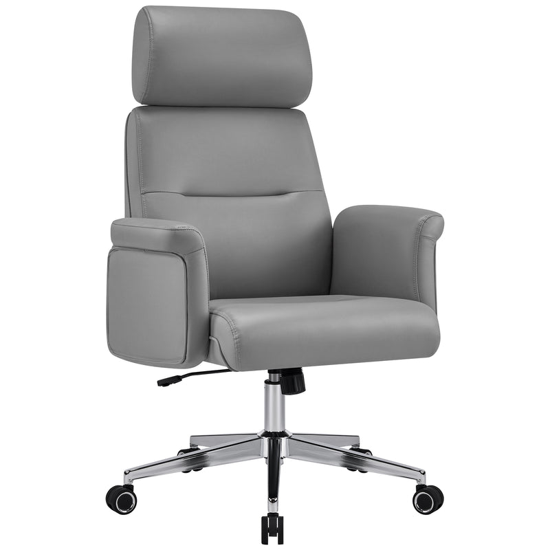PU Leather Swivel Adjustable  Home Office Chair with High Backrest,Modern Office Chair For Home Office