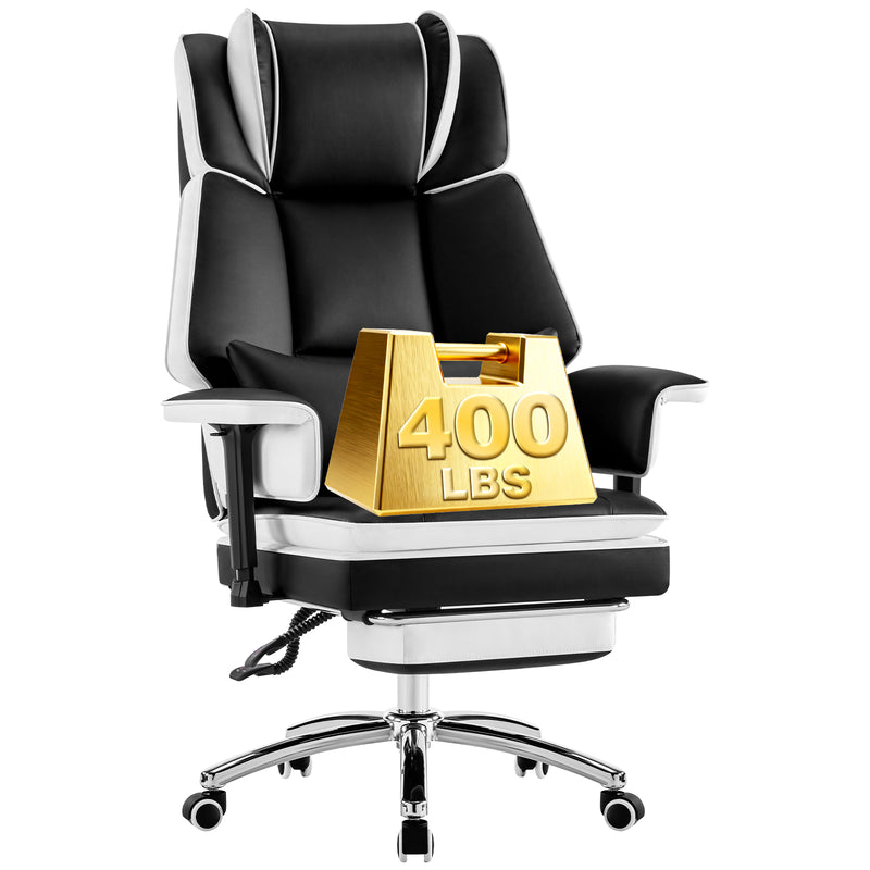 Adjustable Heavy Duty Office Chair with Footrest High Back