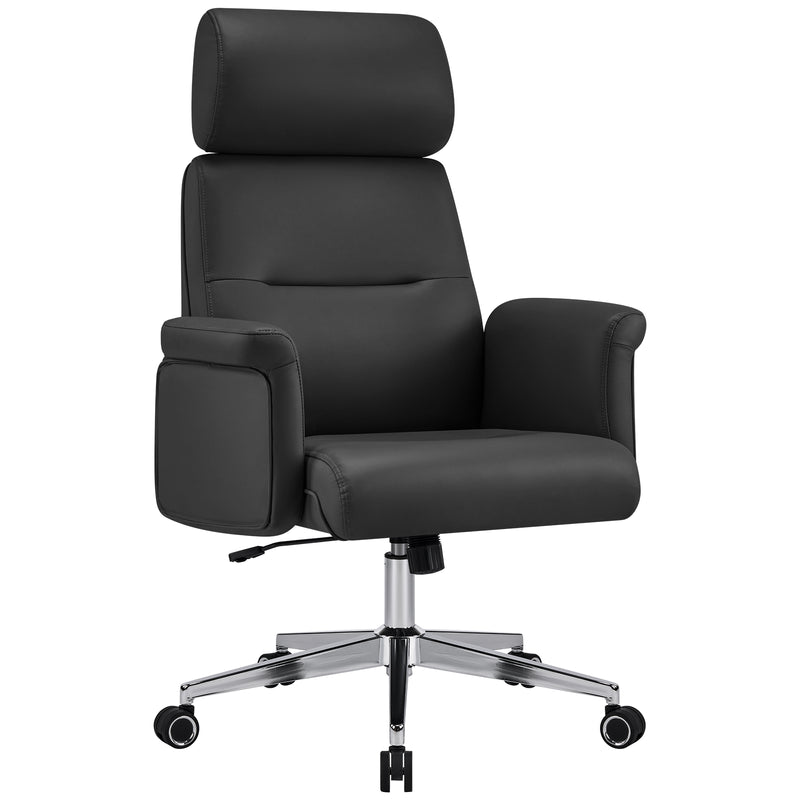 PU Leather Swivel Adjustable  Home Office Chair with High Backrest,Modern Office Chair For Home Office
