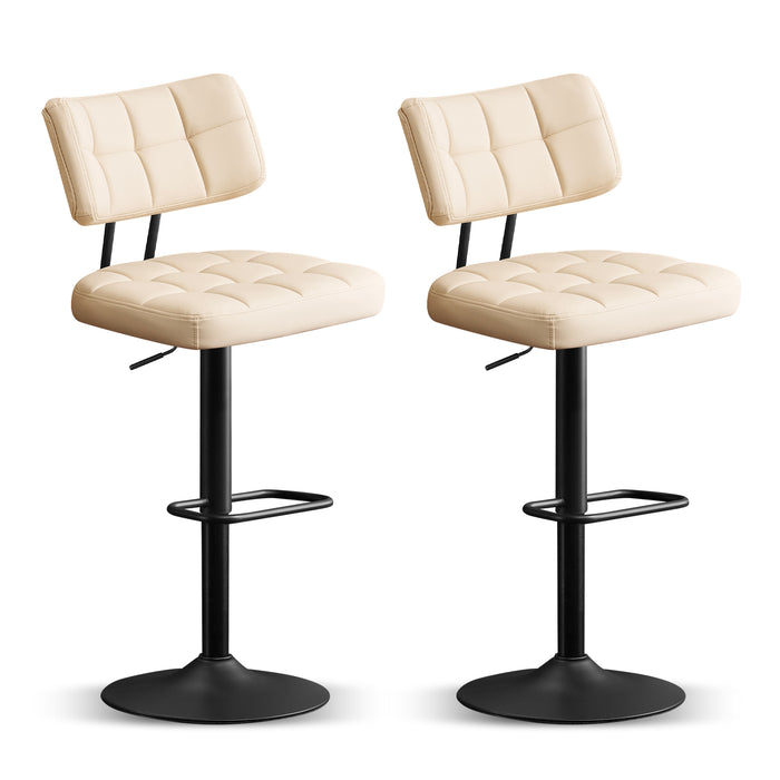 Swivel Bar Stools Set of 2 Independent backrest