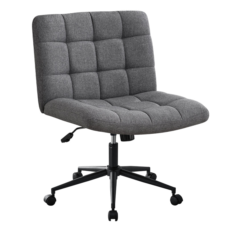 Keavey Sherpa Swivel Task Chair Ivory White