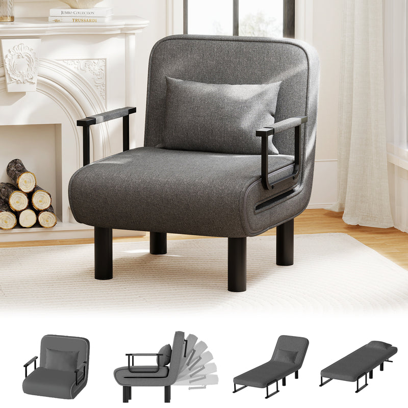 Furniliving Foldable Sofa Chair 4-in-1 Multi-Functional Lounge Chair