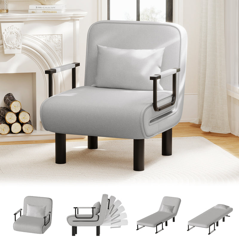 Furniliving Foldable Sofa Chair 4-in-1 Multi-Functional Lounge Chair