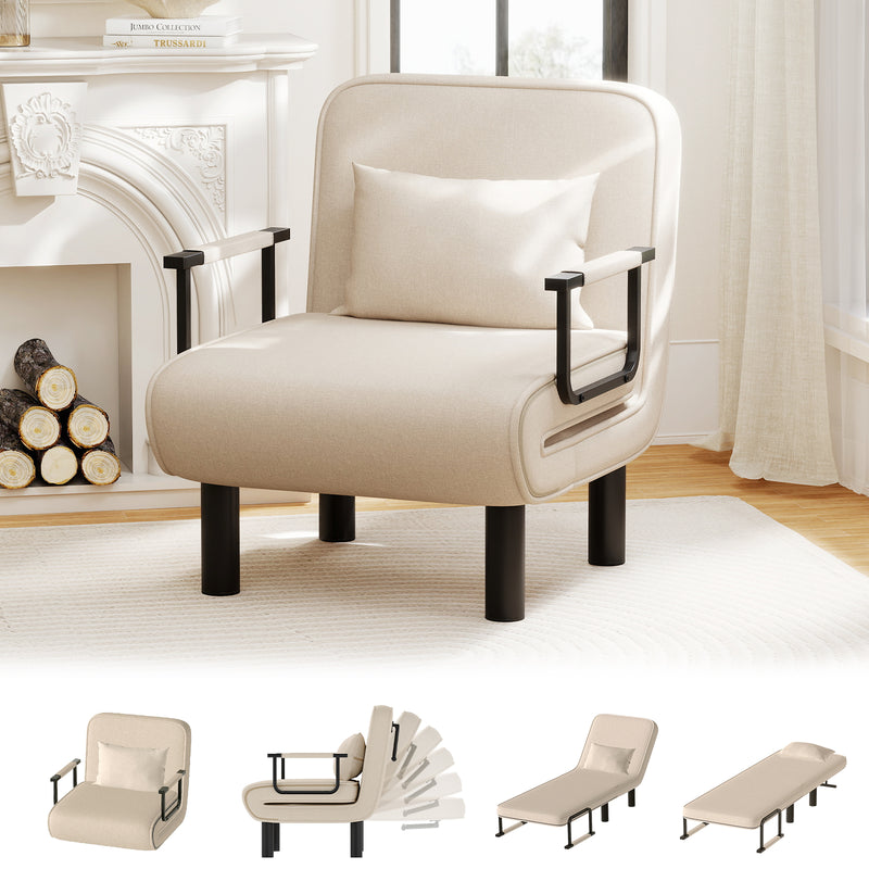 Furniliving Foldable Sofa Chair 4-in-1 Multi-Functional Lounge Chair
