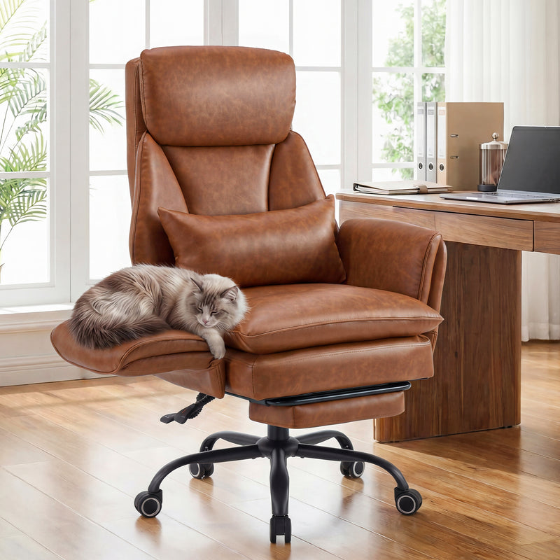 Big and Tall Office Chair Ergonomic Computer Desk Chair with Footrest