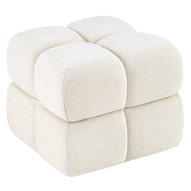 Oversize Storage Ottoman,Modern Chenille Vanity Chair