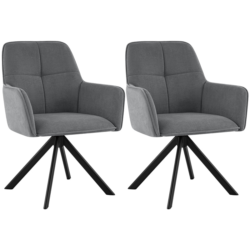 Mid Century Modern Swivel Dining Chairs Set Of 2