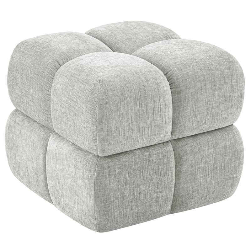 Oversize Storage Ottoman,Modern Chenille Vanity Chair