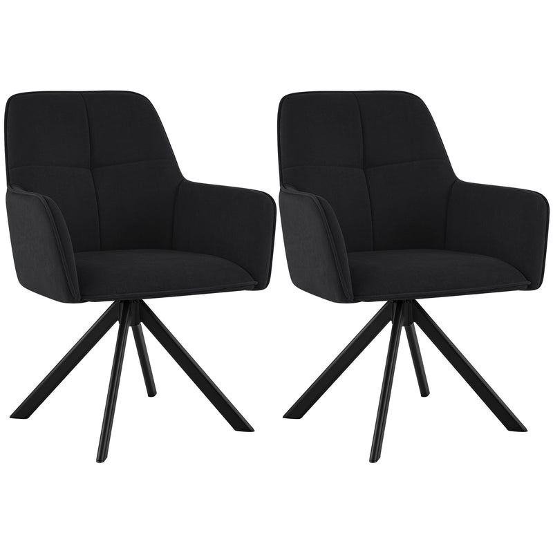 Mid Century Modern Swivel Dining Chairs Set Of 2
