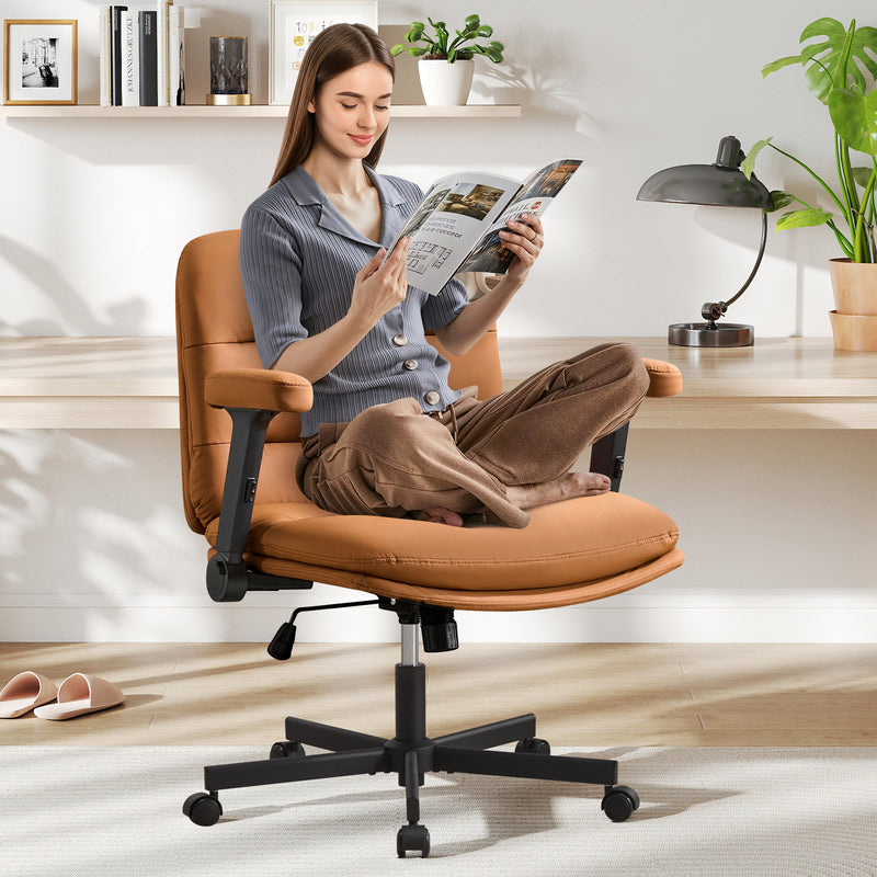 Criss Cross Chair with Flip-up Arms