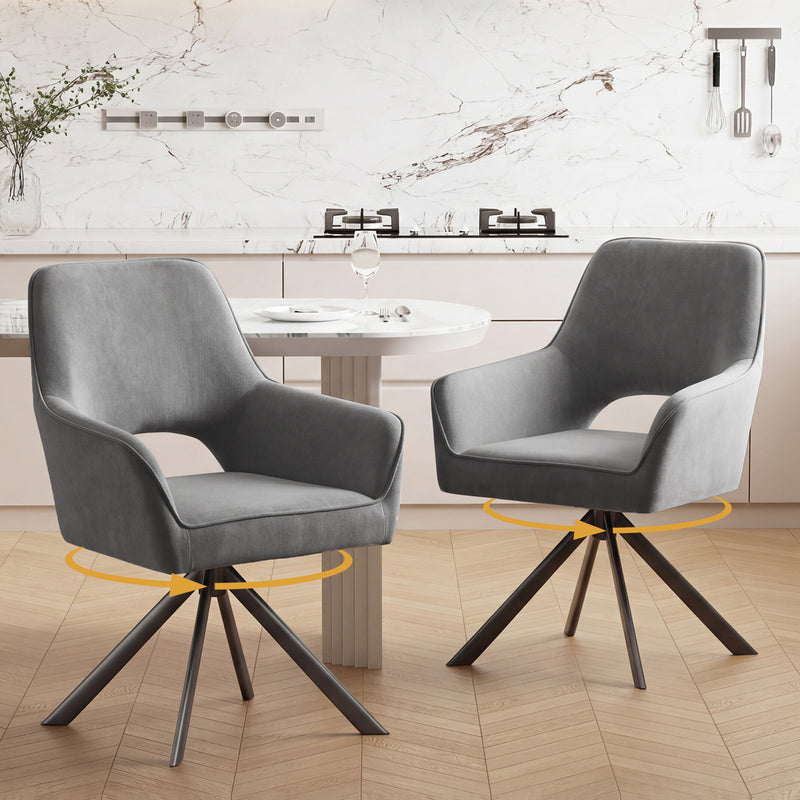 Swivel Dining Chairs Set Of 2