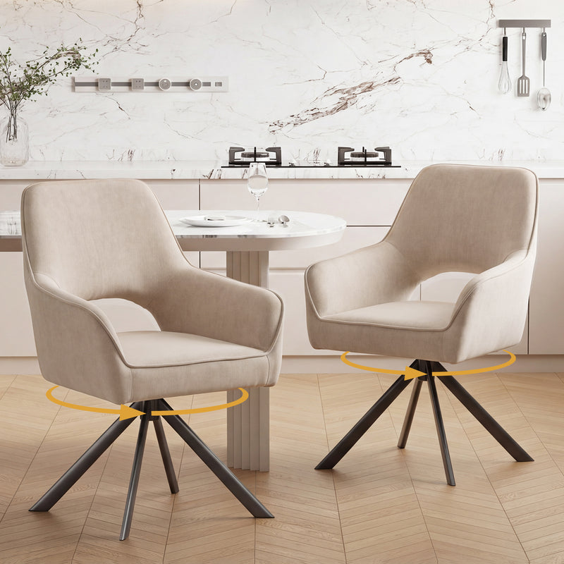 Swivel Dining Chairs Set Of 2