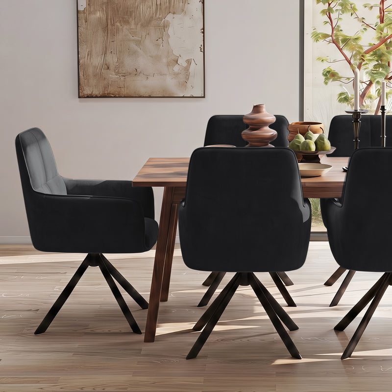 Mid Century Modern Swivel Dining Chairs Set Of 2