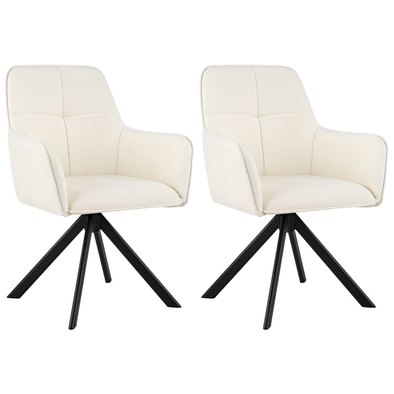 Mid Century Modern Swivel Dining Chairs Set Of 2