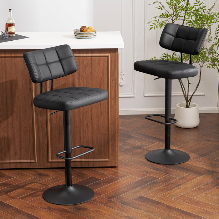 Swivel Bar Stools Set of 2 Independent backrest
