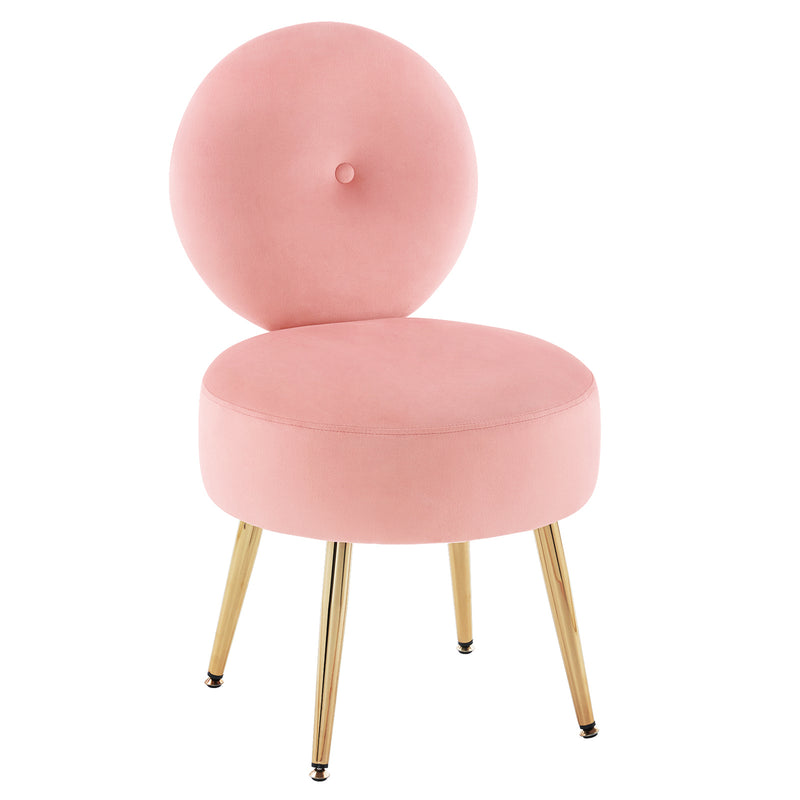 Eluislandy Velvet Upholstered Vanity Stool