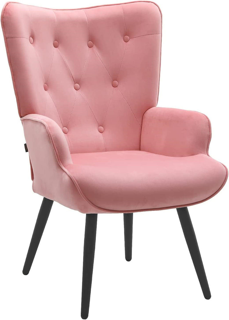 Ethelsville Velvet Tufted Armchair
