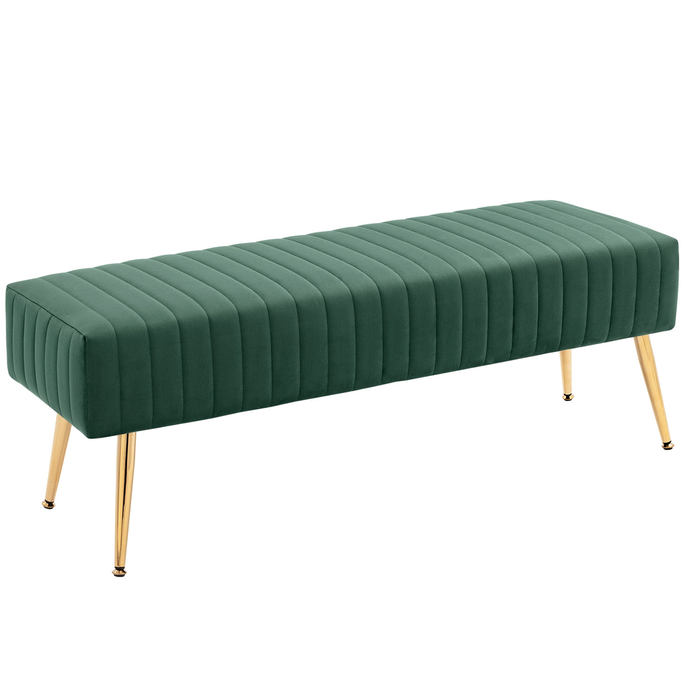 Velvet & Faux Sherpa Bench