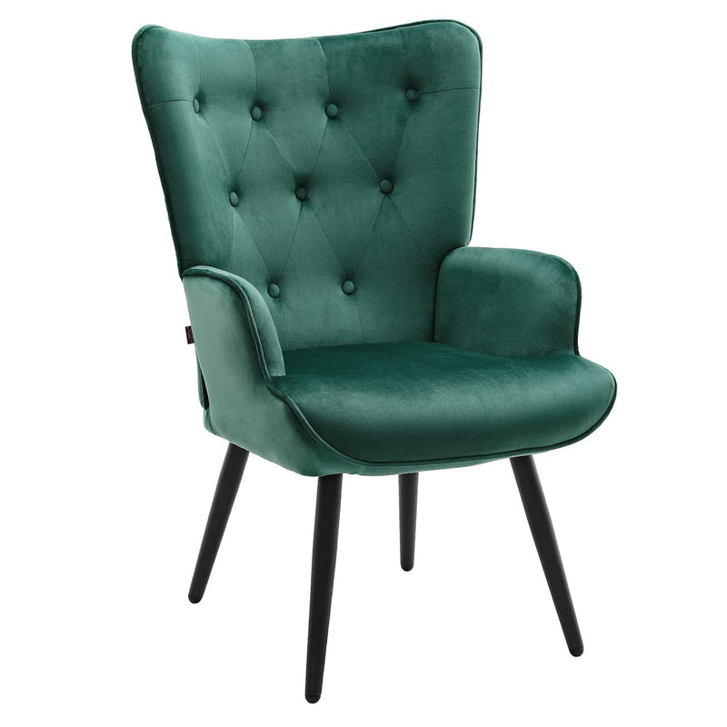 Ethelsville Velvet Tufted Armchair