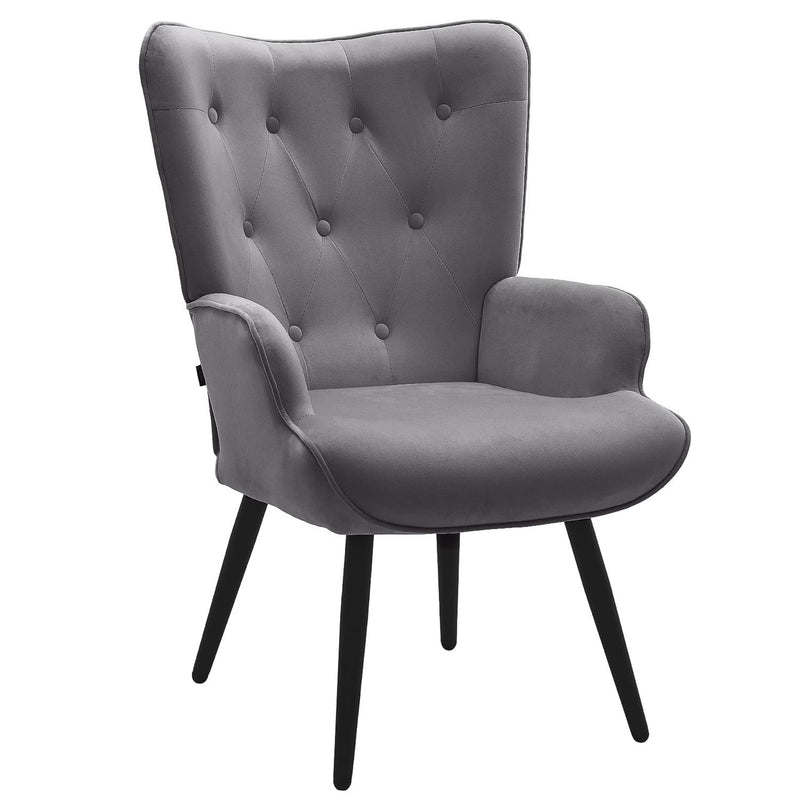 Ethelsville Velvet Tufted Armchair