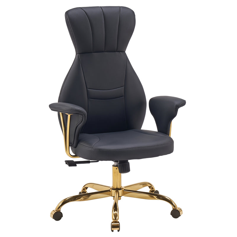 Mid-Century Fish-Tail High-Back Executive Chair