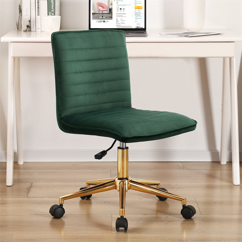 Auctin Upholstered Office Chair in Velvet