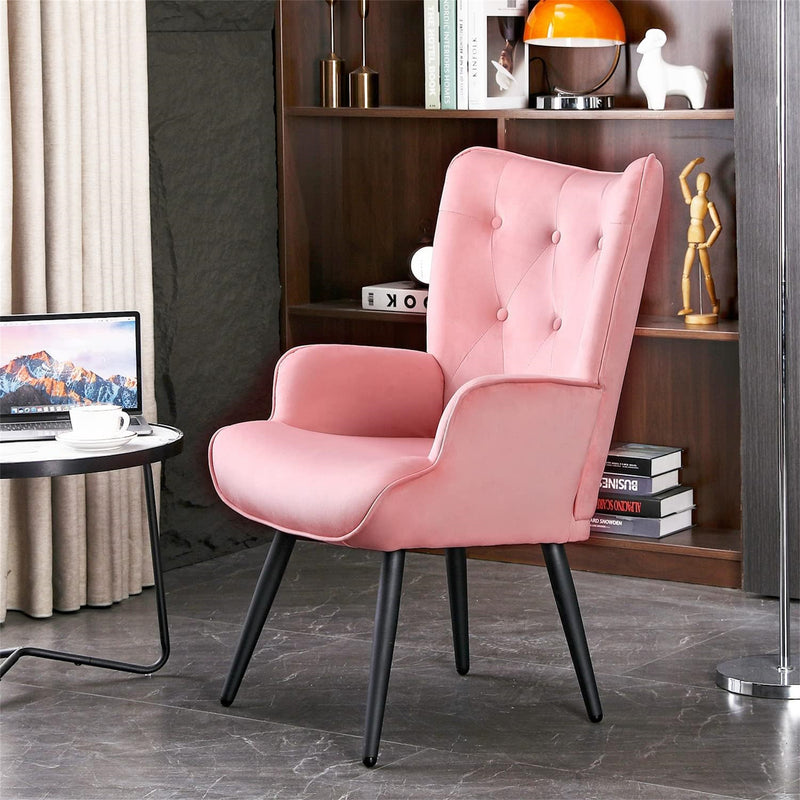 Ethelsville Velvet Tufted Armchair