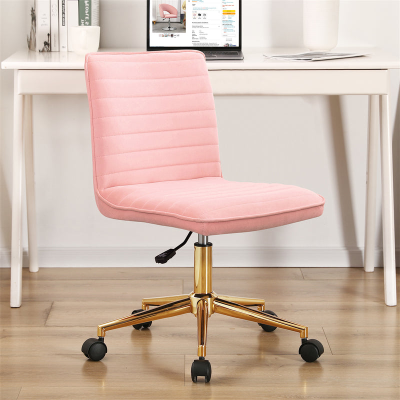 Auctin Upholstered Office Chair in Velvet