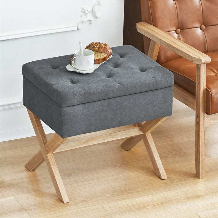 Furnimart Faux Sherpa Storage Ottoman — Furnimart Inc