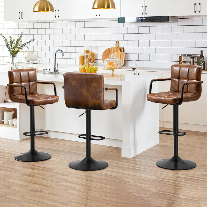Crosdy Leather Bar Stools