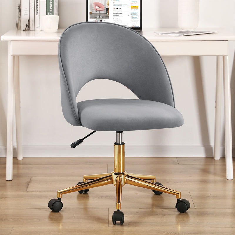 Lourdes Criddle Velvet Task Chair