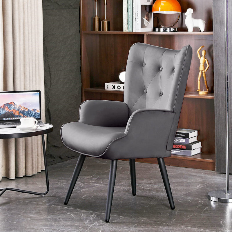 Ethelsville Velvet Tufted Armchair