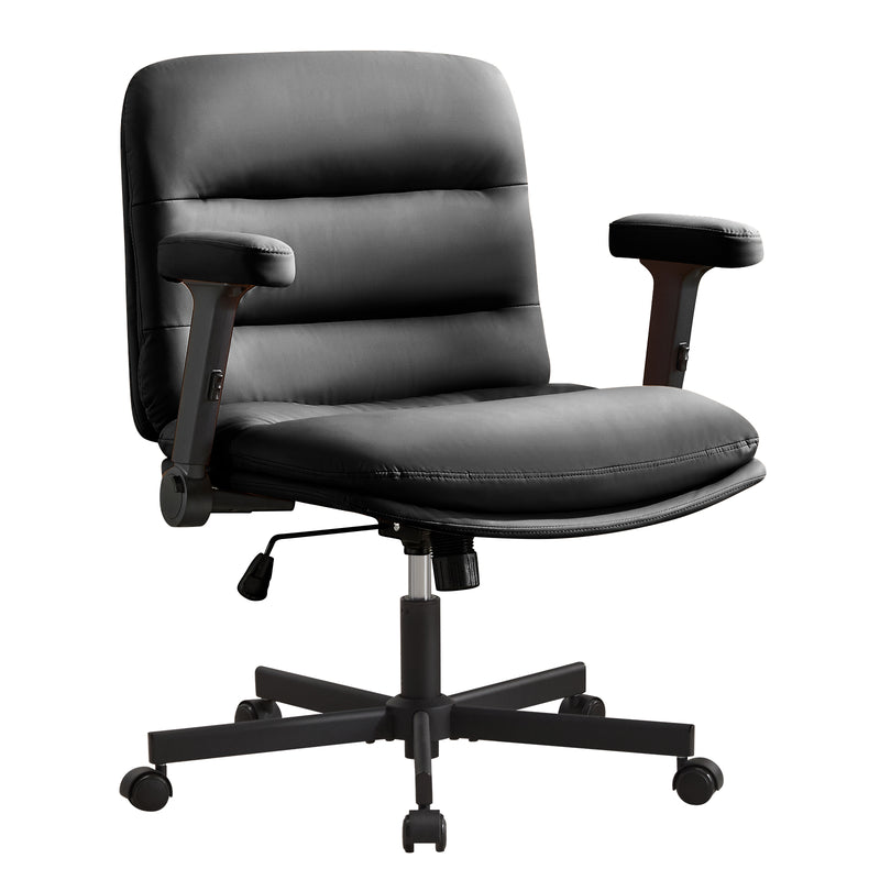 Oversized Criss Cross Chair with Flip-Up Arms
