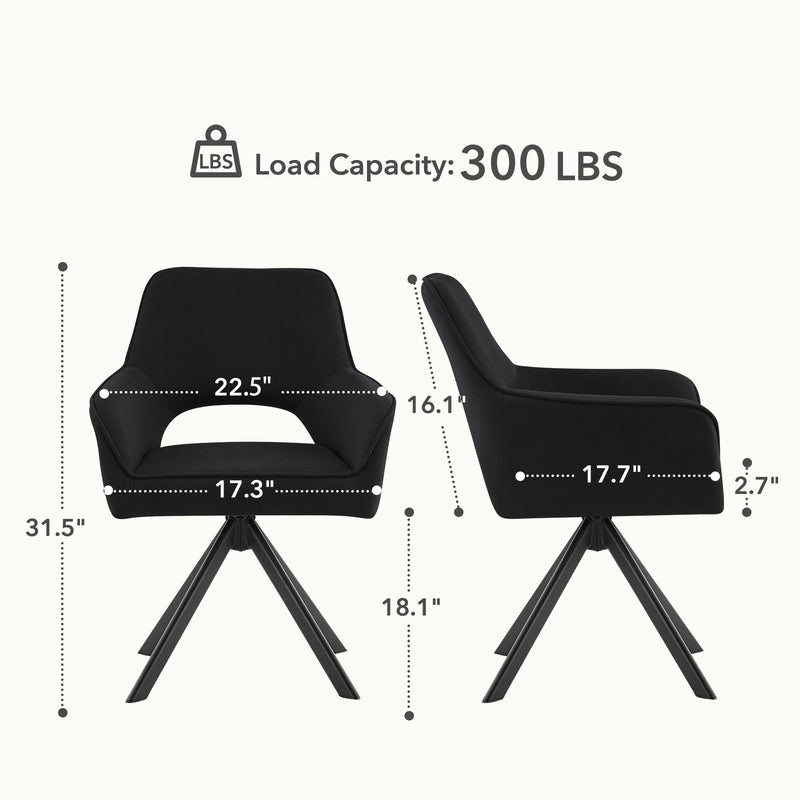Swivel Dining Chairs Set Of 2