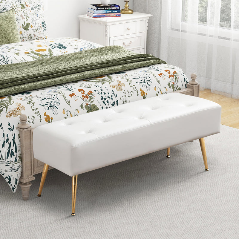 Bretton PU Leather Bench