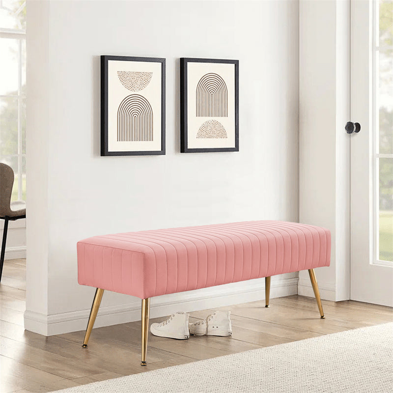 Bretton Velvet Upholstered Bench