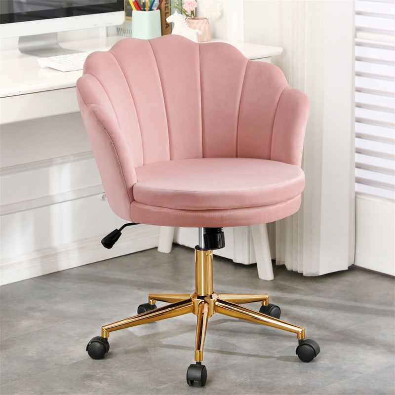 Louise Seashell Velvet Task Chair