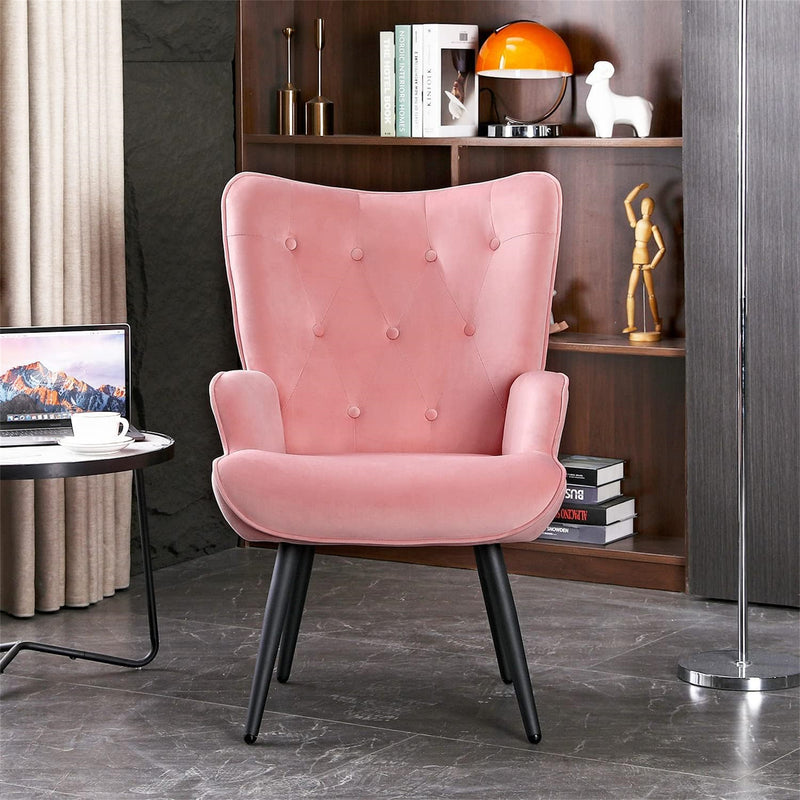 Ethelsville Velvet Tufted Armchair