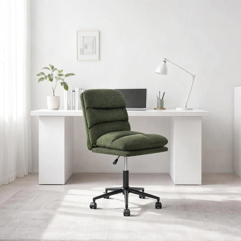 Adjustable Swivel Velvet Home Office Chair