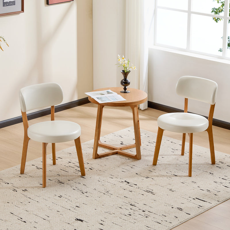 Dining Chair Set of 2, SOLID WOOD