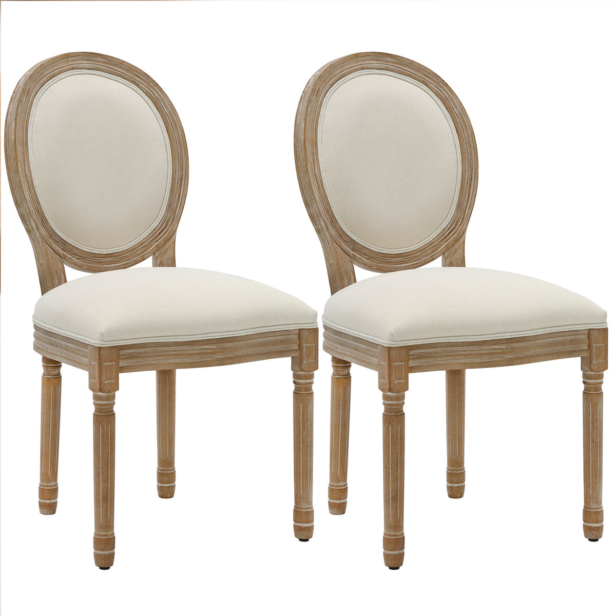 Jahidur King Louis Solid Wood Back Arm Chair (Set of 2) Gracie Oaks Frame Color: Natural, Upholstery Color: Brown
