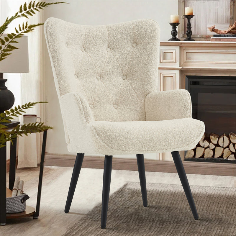 Ethelsville Sherpa Tufted Armchair
