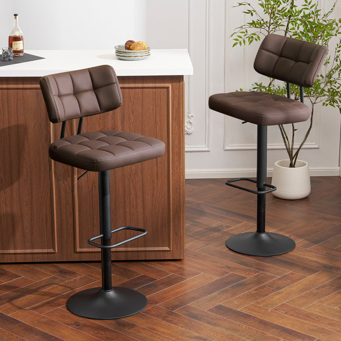 Swivel Bar Stools Set of 2 Independent backrest